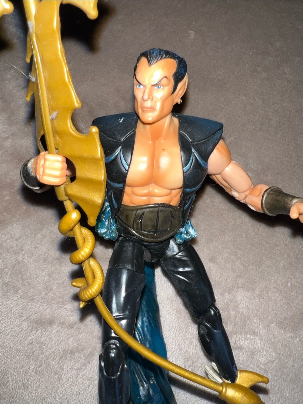 Marvel Legends Series 2 Namor Action Figure Complete with Base & Trident 2002